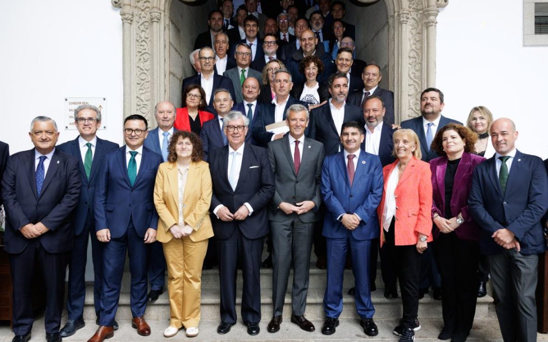 Rueda reafirma el compromiso de la Xunta con el tejido empresarial gallego en la clausura de la Asamblea General de la CEG