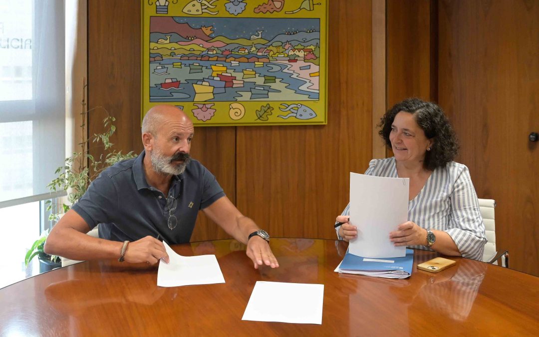 Belén do Campo reafirma el compromiso de la Xunta con los emprendedores y con la generación de empleo en un encuentro con el presidente de Ascega
