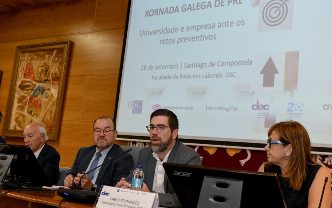 A Xunta pon en valor a colaboración entre empresas, universidades e administración pública para reforzar a prevención de riscos laborais en Galicia