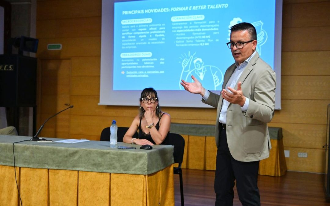 La Xunta destaca en Verín el apoyo al tejido autónomo y a las pymes ante retos como la cobertura de vacantes, el relevo generacional o el absentismo laboral